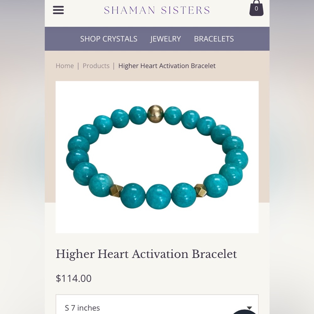 Shaman Sisters Genuine Amazonite Bracelet